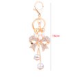 thumbnail image 4 of Bowknot Rhinestone Shinning Key Chain Allor Pearl Pendant Car key ring Keychain Backpack Wallet Key Ring Girl Gift, 4 of 8