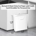 thumbnail image 2 of Destructora de papel Bonsaii Quiet Strip-Cut para 8 hojas con cubeta de 13 litros, 2 of 6