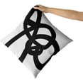 thumbnail image 2 of Black and White Pillow Covers 20X20 in Abstract Modern Graffiti Art Line Decorative Couch Pillow Cases with Zipper Set of 2 Boho Home Decor for Living Room Bedroom Bed Cushion Outdoor, 2 of 5