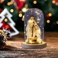 thumbnail image 6 of Christmas Nativity Scene Resin Ornament LED Lighted Decorative Collectible Artwork for Tabletop Office Bedroom, 6 of 9