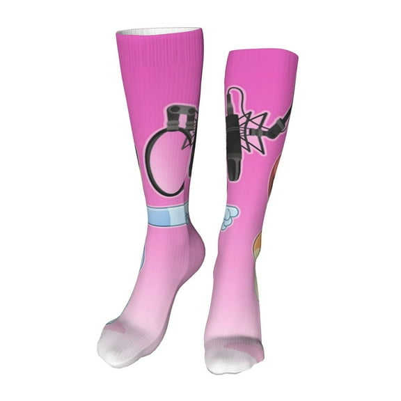 Saiise Bluey Funny Socks Men Women Boys Kids Adults Novelty Graphic 20in stockings Crazy Design Casual Dress Socks for Sports,Running,Travel