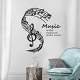 thumbnail image 1 of Music Note Wall Stickers, 30 x 33cm Music Tabs, Black Type Music Note Wall Sticker with Transfer Film, for DIY Bedroom Living Room Music Room, 1 of 5