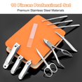 thumbnail image 4 of Professional Manicure Set for Adult,10-in-1 High-Grade Nail Cutter Ingrown Toenail Clippers Pedicure with Leather Travel Case.Heavy-Duty Stainless Steel Men Women Nail Care Grooming Kit., 4 of 7