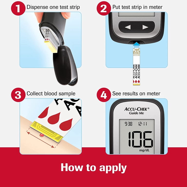 Accu-Chek Guide Glucose Test Strips, Pack of 100 photo 6