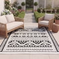 thumbnail image 5 of SAFAVIEH Cabana Arielle Ivory/Grey 2'2"X9' Runner Indoor/Outdoor Area Rug Ivory/Grey, 5'5" x 7'7", 5 of 13