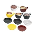 thumbnail image 4 of Juego de taza de café, minijuego de comida, kit de bricolaje, minicasa de muñecas, utensilios de cocina, decoración de escritorio, juguete de comida en miniatura para niños, 10 piezas, 4 of 8