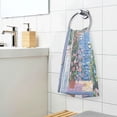 thumbnail image 3 of Yayeee 100% Cotton Hand Towels for Bathroom 16" x 28" Soft Absorbent Kitchen Towel, Blue Floral Window, 3 of 7