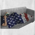 thumbnail image 5 of USA Soft Flannel Fleece Throw Blanket, Independence Day Commonwealth Country Patriotism Wooden Plank Rustic Image, Cozy Plush for Indoor and Outdoor Use, 50" x 60", Navy Blue Red White, by Ambesonne, 5 of 5