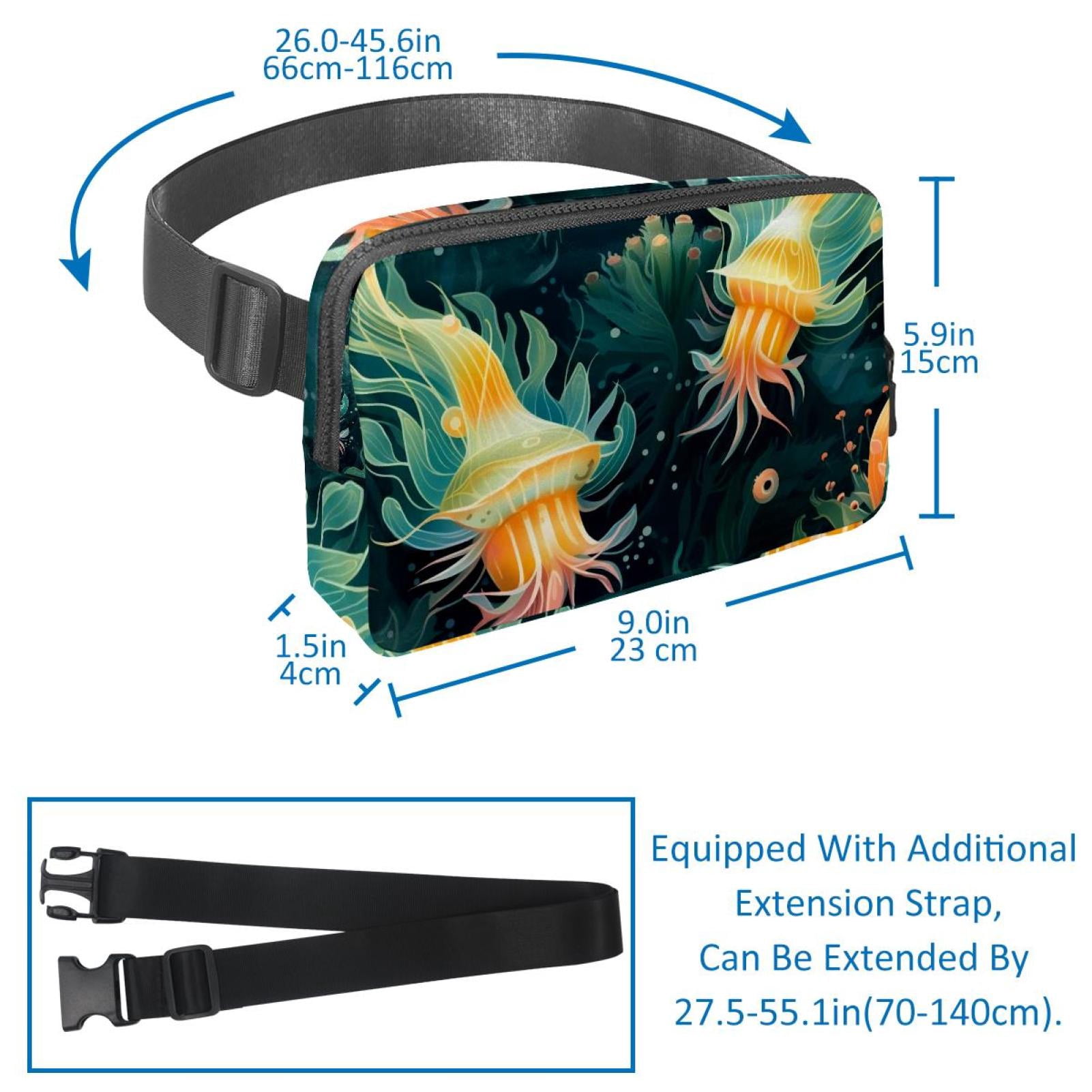 Sea slugs Adjustable Lightweight Waist Bag Fanny Pack Crossbody Bag with Extension Strap Unisex