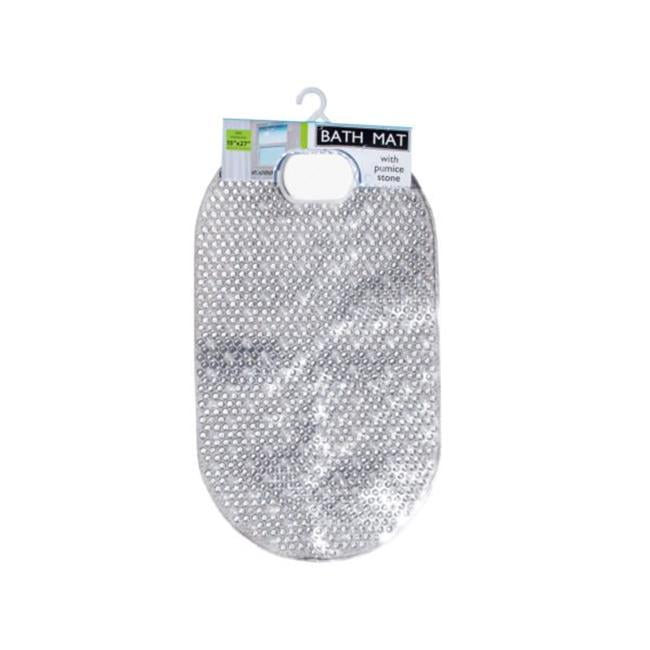 Kole Imports OT5496 15 x 27 in. Textured NonSlip Bath Mat with Built