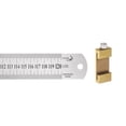 thumbnail image 1 of Unique Bargains Stainless Steel Ruler with Scriber Block 48' Metric Inch Ruler with 40mm Locating Vernier Slider, Gold Tone, 1 of 5