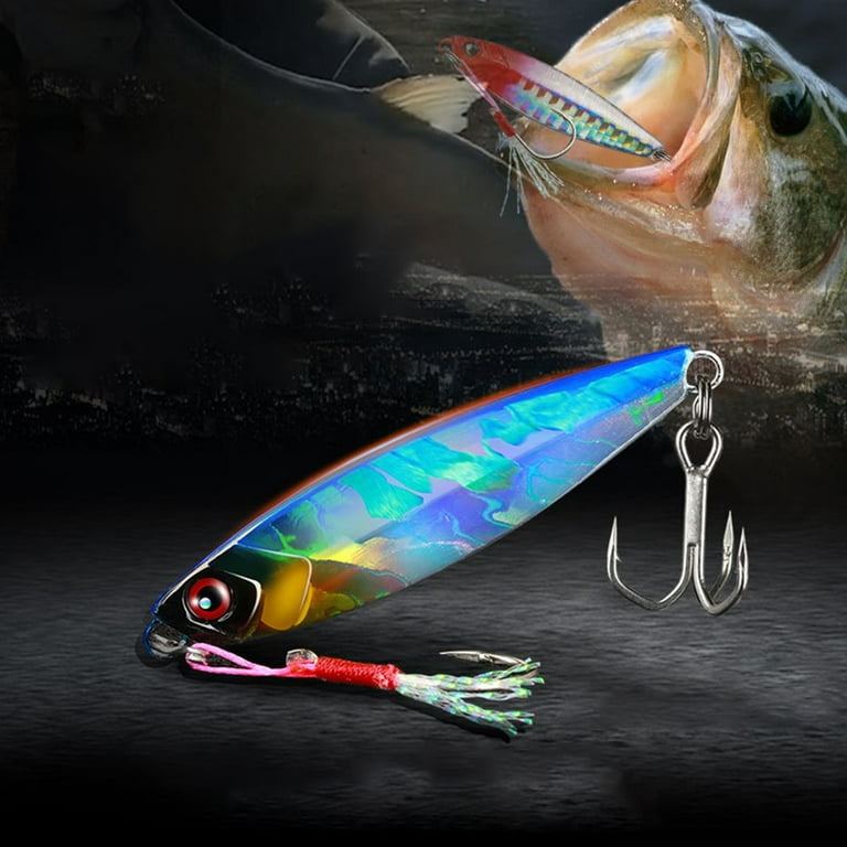 Lure Lead Fish Metal Jig Fishing Lure Paillette Hard Bait Laserbody 