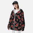 thumbnail image 3 of Lsque Watermelon Pattern UPF 50+ Lightweight Sun Protection Men's Women's Long Sleeve Shirt, Hoodie Performance -Large, 3 of 7