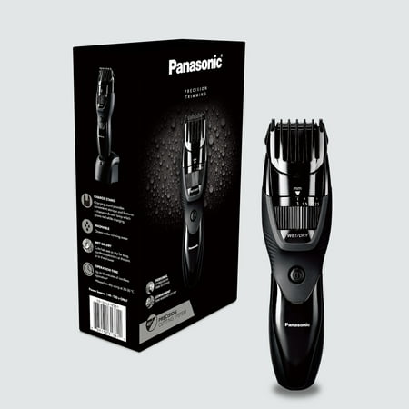 Panasonic Cordless Men's Beard Trimmer with 19 Length Settings, Washable, Rechargeable - ER-GB42-K