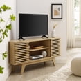 thumbnail image 2 of Pemberly Row 46" Laminate and Particleboard Corner TV Stand in Oak, 2 of 9