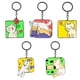 thumbnail image 1 of Juego de llaveros con forma de gato con dibujos animados, 5 unidades, aleación de zinc, para llaves, 1 of 3