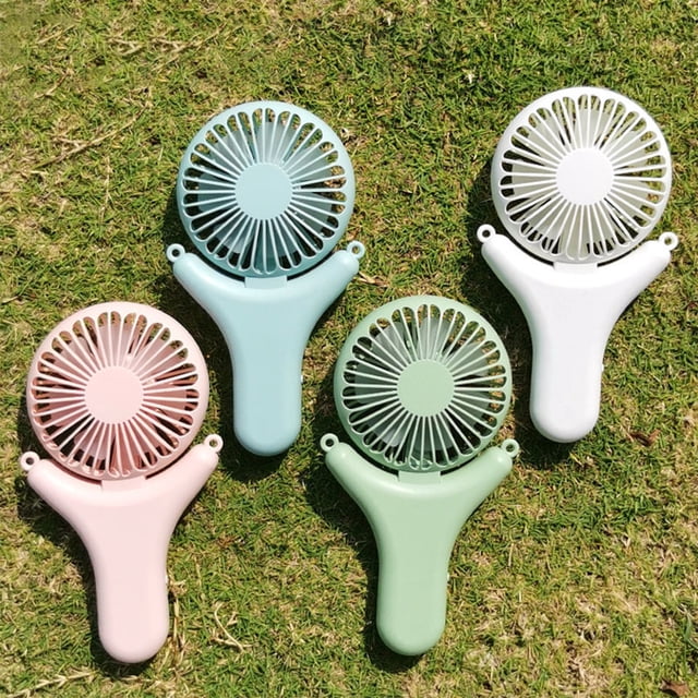 Iumwxz Portable Fan Usb Charging Pocket Small Fan Handheld Convenient Small Fan Mini Fan Green Plastic Savings