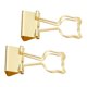 thumbnail image 3 of 100 Clips para carpetas Bling Bling forma de gato metal dorado, 3 of 12