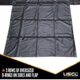 thumbnail image 5 of Lightweight Lumber Tarp - 24' x 20' (8' Drop & Flap) - 14 oz. Black, 5 of 7