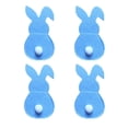 thumbnail image 3 of 4pcs Easter Bunny Felt Cutlery Holders, Happy Easter Decorations, Bunny Cutlery Knife & Fork Pouches, Festive Tableware Supplies for Easter Birthday Party & Dining Decor, Blue, 3 of 6