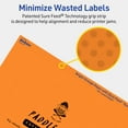 thumbnail image 5 of Avery Printable Rectangle Labels, Bright Orange, 4" x 6", 40ct, 5 of 11