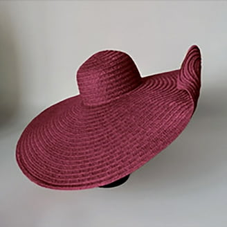Chic Women's Sun Hat: Portable, Stylish, Foldable, Packable Straw