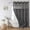 Charcoal Grey, variant on No Hook Long Shower Curtain Set with Snap-in Fabric Liner,Linen Textured Thick Striped Fabric with Tassels,Boho Farmhouse Rustic Luxury Bathroom Curtain,Water-Repellent,Tan/Taupe,71x80