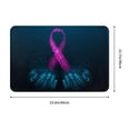 thumbnail image 3 of Daiia Two Human Hands are Holds Pink Ribbon Awareness Front Door Mat, Heavy Duty Durable Welcome Mat for Outdoor Indoor, Dirt Trapper Waterproof Super Absorbent Door Mat, 16" x 24", 3 of 9