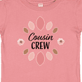 thumbnail image 4 of Inktastic Cousin Crew with Pink Flowers Girls Baby T-Shirt, 4 of 5