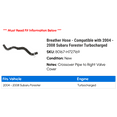 thumbnail image 2 of Breather Hose - Compatible with 2004 - 2008 Subaru Forester Turbocharged 2005 2006 2007, 2 of 2
