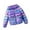 Purple, variant on Daznico Girls Metallic Shine Hooded Jacket Packable Warmth Padded Winter Coat,Kids Winter Coat,3-4 Years