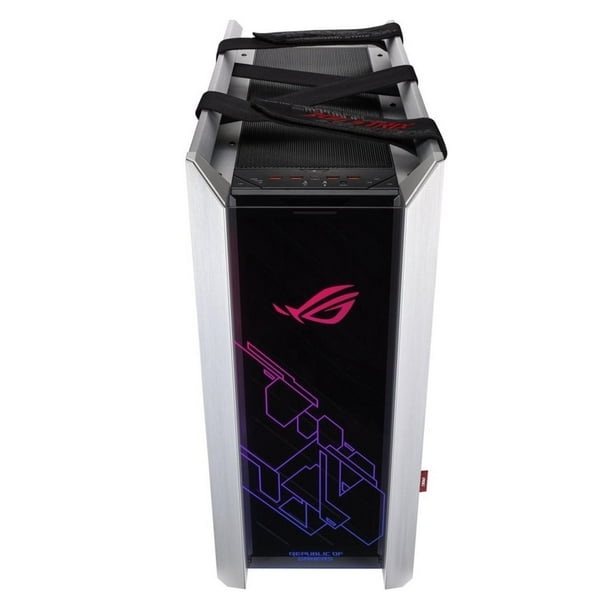 Gabinete Gamer ASUS ROG STRIX HELIOS GX601 E-ATX Media Torre 4 Fan Cristal Templado USB-C RGB Blanco