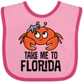 thumbnail image 3 of Inktastic Florida Vacation Cute Beach Crab Boys or Girls Baby Bib, 3 of 4