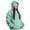 Mint Green, variant on Women's Long Sleeve Zipper Eye Mask Hooded Sweatshirt Clothes Autumn Casual Drawstring Jacket with Pockets Sweatshirt Top Outerwear