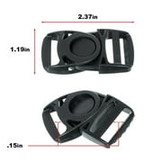 Craft County Plastic Swivel Side Release Buckle - Nylon Webbing Straps
