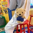 thumbnail image 2 of Bandolera con bandolera Fluffy Panda, cartera de uso diario para niños, 2 of 2