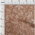 thumbnail image 2 of oneOone Georgette Viscose Brown2 Fabric Sea Sewing Material Print Fabric By The Yard 42 Inch Wide, 2 of 4