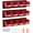 Red, variant on Wall Mounted Storage Bins, 12 Plastic Bins & 3 Metal Rails, Plastic Hanging Stackable Storage Bin for Screws, Nuts, Bolts, Nails, Hardware Tool Organizer for Workshop, Craft Room, Garage, Black