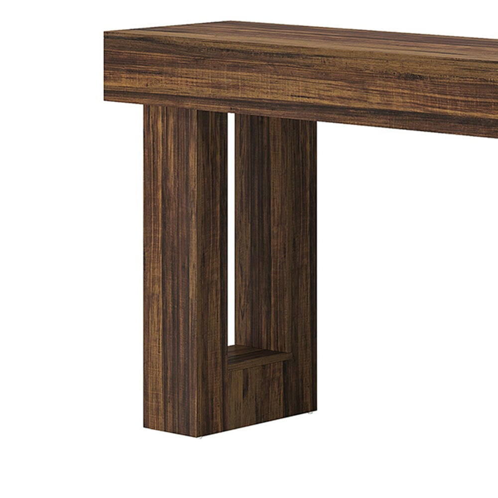 Barara King Console Table, Entryway Table, Console Sofa Table, Display Shelf,63-Inch Console Table, Farmhouse Wooden Sofa Table Entryway Table, Rustic Brown