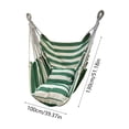 thumbnail image 3 of YingYouFu Hanging Hammock Chair with Rope, Macrame Cotton Swing Seat for Outdoor Patio Deck Porch, Indoor Bedroom Balcony Relaxing Swing Chair, 3 of 6