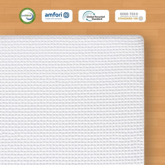 Subrtex Memory Foam Mattress Topper, 4 Inch King Gel-Infused Memory Foam Topper, High Density Cooling Bed Topper Pad with Breathable Removable Fitted Cover CertiPUR-US Certified