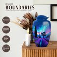 thumbnail image 3 of JAGASY Lavender Grass Cremation Combo Urn Set - 4 Keepsake Northern Lights Urns for Adult Mother 3 Inch - Blue 10 Inch Funeral Urn for Loved Ones - (1 Large, 4 Tiny), 3 of 7