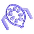 thumbnail image 1 of Rodillo de piernas de 8 ruedas, masajeador anticelulítico, rodillo muscular portátil para la fascia, manual Púrpura, 1 of 9