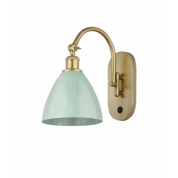 Innovations Lighting - Plymouth Dome - 1 Light Wall Sconce In Industrial