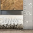 thumbnail image 2 of Rugs USA Deco Striped Tile Wool Area Rug, 4' x 6', Palmer Beige, 2 of 9