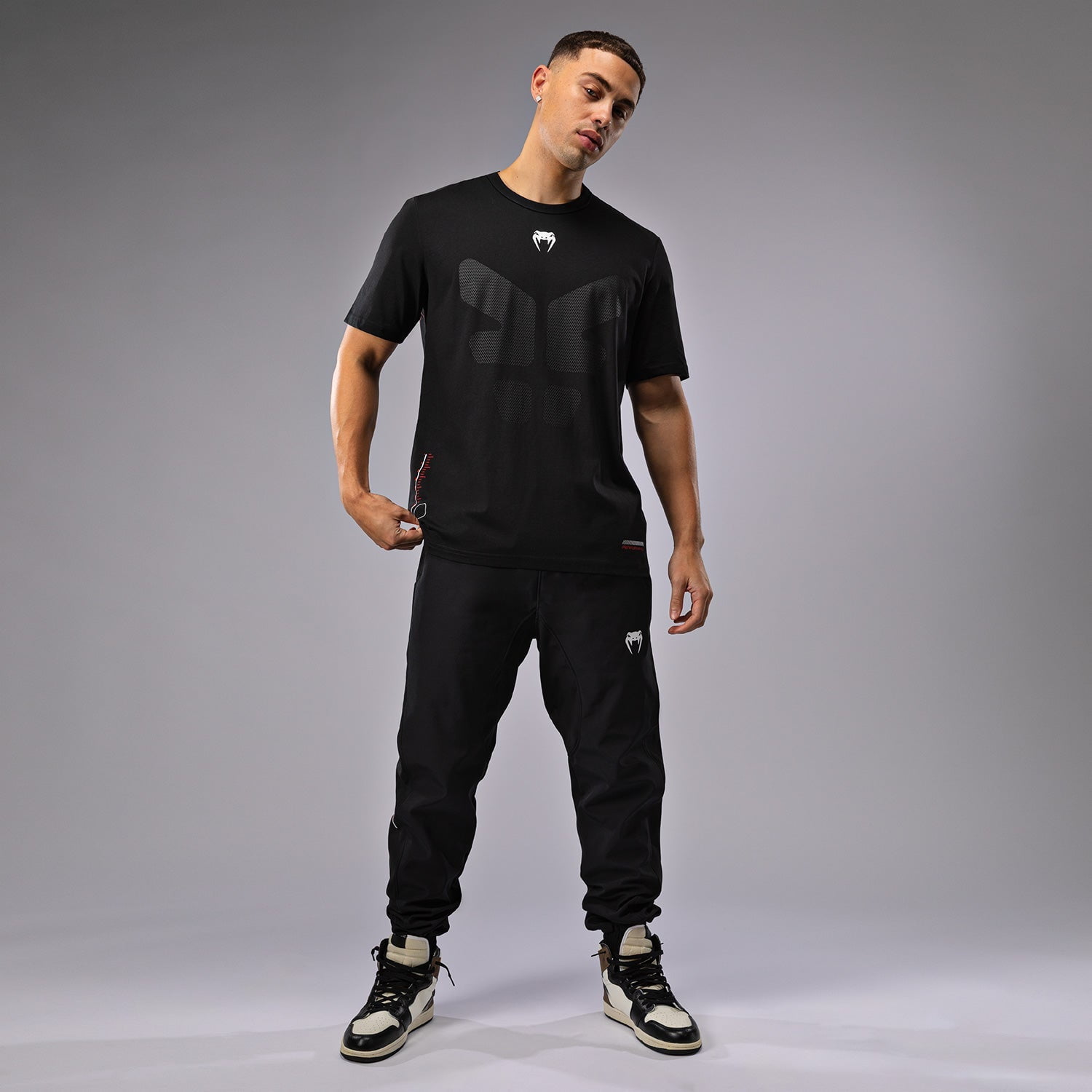 Venum Tactical XT T-Shirt - Black/Fire Red - Large