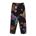 thumbnail image 5 of Disketp Humming Bird Print Women'S Comfy Pajama Pants Casual Drawstring Palazzo Lounge Wide Leg Pants, 5 of 9