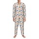 thumbnail image 3 of Fotbe Dogs Pug Pijama de Hombre con Estampado de Manga Larga, Conjunto de 2 Piezas, Ropa de Dormir Suave y Cómoda con Bolsillos-Medium, 3 of 7