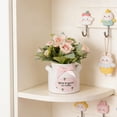 thumbnail image 6 of Twfbrm Artificial Flowers with Ceramic Vase, Lifelike Faux Silk Flowers Arrangements, UV Resistant Real Touch Potted Plants Table Centerpieces Spring Decor for Office, Living Room, Bedroom, Wedding, 6 of 6