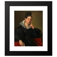 thumbnail image 2 of Franz Kadlik 20x24 Black Modern Framed Museum Art Print Titled - Marie Von Niebauer, Born Mozart (1804-1870) (Around 1835), 2 of 5